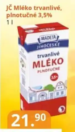 Potraviny CZ MADETA Jč Mléko trvanlivé, plnotučné 3,5% nabídka