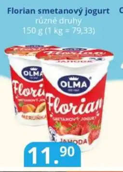 Potraviny CZ OLMA Florian smetanový jogurt nabídka