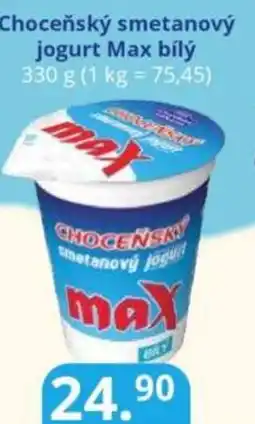 Potraviny CZ Choceňský smetanový jogurt Max bílý nabídka