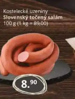 Potraviny CZ Kostelecké uzeniny Slovenský točený salám nabídka