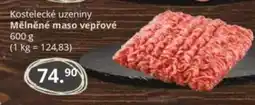 Potraviny CZ Kostelecké uzeniny Mělněné maso vepřové nabídka