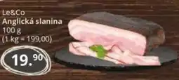 Potraviny CZ Le&Co Anglická slanina nabídka