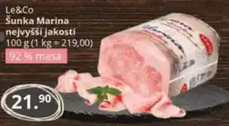 Potraviny CZ Le&Co Šunka Marina nejvyšší jakosti nabídka