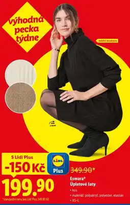 Lidl Esmara úpletové šaty nabídka