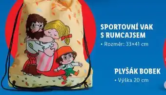 Lidl Sportovní vak s rumcajsem nabídka