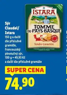 Lidl Sýr istara nabídka