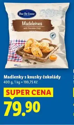 Lidl Madlenky s kousky čokolády nabídka
