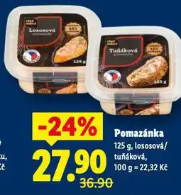 Lidl Pomazánka lososová nabídka