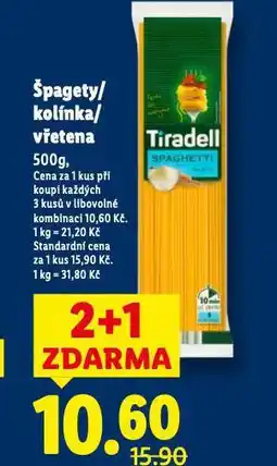 Lidl Špagety nabídka