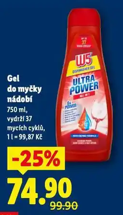 Lidl Gel do myčky nádobí nabídka