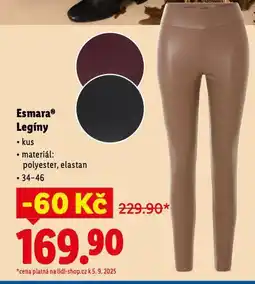 Lidl Esmara legíny nabídka