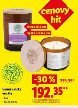 Lidl Vonná svíčka ve skle nabídka