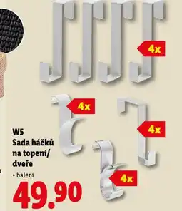 Lidl W5 sada háčků na topení / dveře nabídka