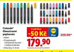 Lidl Cralando oboustranné popisovače nabídka