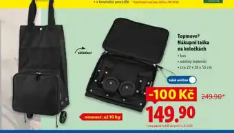 Lidl Topmove nákupní taška na kolečkách nabídka
