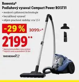 Lidl Rowenta podlahový vysavač nabídka
