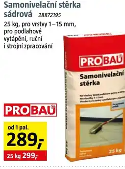 Bauhaus Samonivelační stěrka sádrová nabídka