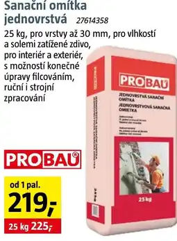 Bauhaus Sanační omítka jednovrstvá nabídka