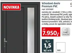 Bauhaus Vchodové dveře Premium PVC nabídka