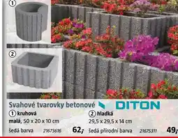 Bauhaus Svahové tvarovky betonové nabídka