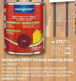 Bauhaus Swingcolor PROFI barevný email na dřevo nabídka