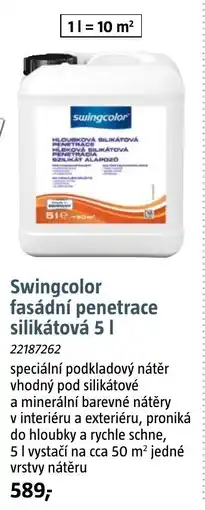 Bauhaus Swingcolor fasádní penetrace silikátová nabídka