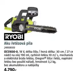 Bauhaus RYOBI Aku řetězová pila nabídka