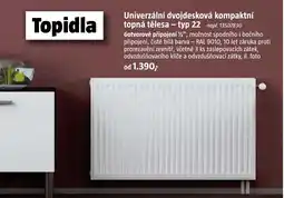 Bauhaus Univerzální dvojdesková kompaktní topná tělesa - typ 22 nabídka