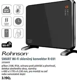 Bauhaus SMART Wi-Fi skleněný konvektor R-031 nabídka