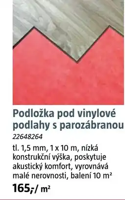 Bauhaus Podložka pod vinylové podlahy s parozábranou nabídka