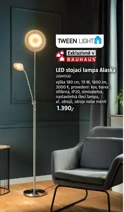 Bauhaus LED stojací lampa Alaska nabídka
