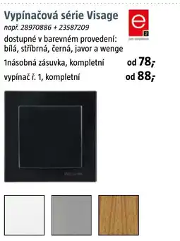 Bauhaus Vypínačová série Visage nabídka