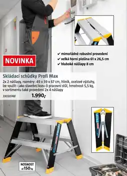Bauhaus Skládací schůdky Profi Max nabídka
