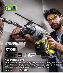 Bauhaus RYOBI Aku vrtací kladivo nabídka