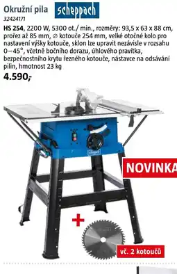 Bauhaus Scheppach Okružní pila nabídka
