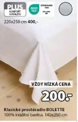 JYSK Klasické prostěradlo BOLETTE nabídka
