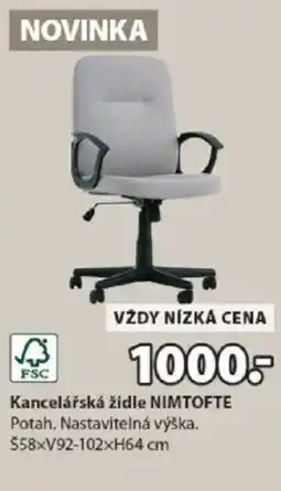 JYSK Kancelářská židle NIMTOFTE nabídka