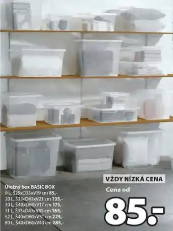 JYSK Ulozny box Basic Box nabídka