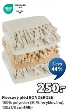 JYSK Fleecový pléd BONDEROSE nabídka
