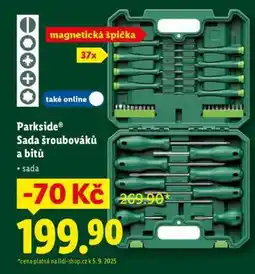 Lidl PARKSIDE Sada šroubováků a bitů nabídka
