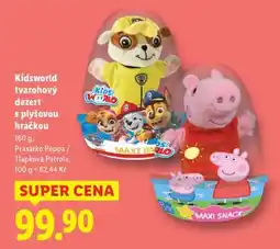 Lidl KIDSWORLD TVAROHOVÝ DEZERT S PLYŠOVOU HRAČKOU nabídka
