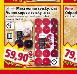Norma Maxi vonné svíčky nabídka
