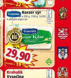 Norma Harzer sýr nabídka