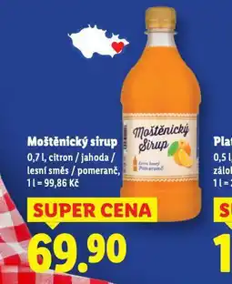 Lidl Moštecký sirup nabídka