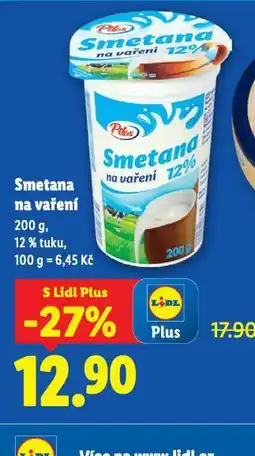 Lidl Smetana na vaření nabídka