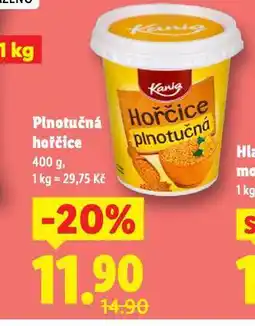 Lidl Plnotučná hořčice nabídka