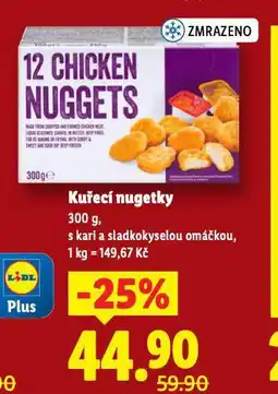 Lidl Kuřecí nugetky nabídka