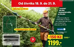 Lidl Parkside 20v aku teleskopické nůžky na živý plot nabídka