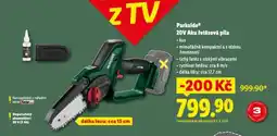 Lidl Parkside 20v aku řetězová pila nabídka