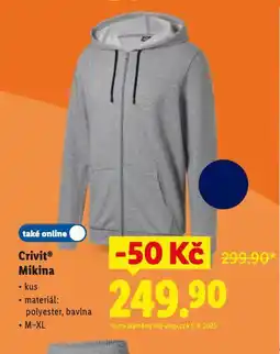 Lidl Crivit mikina nabídka